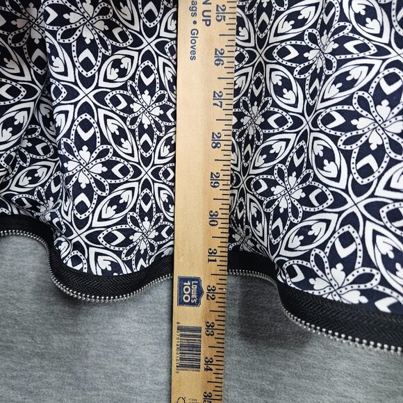 Circle Cutout Zipper Trim Tunic Women's Dress Size S Made in USA - Picture 9 of 9